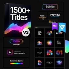 1500+ Titles for Premier pro, Video Editing Title, Video Editing Assets, titles
