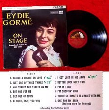 LP Eydie Gorme: On Stage (HMV