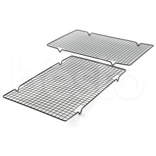 2xMetal Wire Cooling Tray Rack Cake Bread Biscuit Non Stick Shelf Baking Kitchen