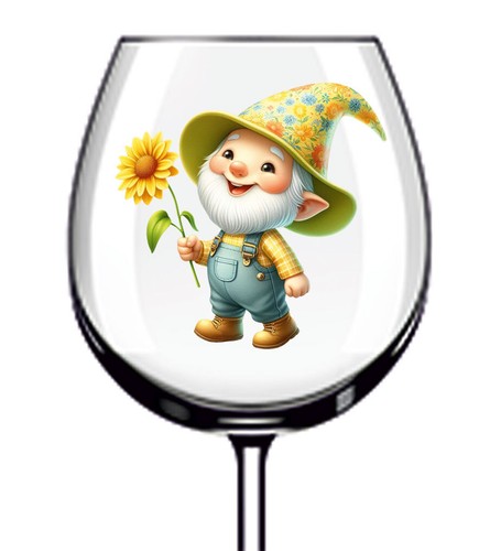 12x garden gnome - 12x, flower