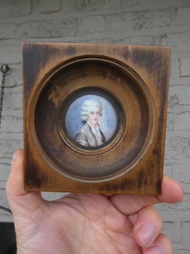 Antique miniature portrait