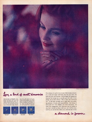 1962 debeers diamonds - 1962, are