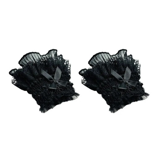 Lolita lace wrist cuffs - lolita,