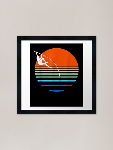 Retro pole vault athlete - vault,