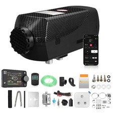 12V24V 8KW Diesel Air Heater Night Heater LCD Bluetooth For Car Tank Vent Camper