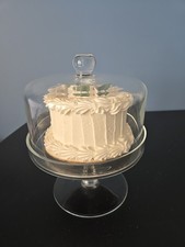 Domed Glass 9” Pedestal Cake