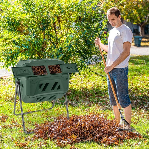 Rotatable compost bin - compost,