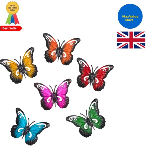 Elegant 6pcs butterfly metal - elegant,