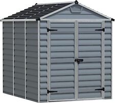 Palram Canopia Large Double Door Garden Plastic Apex Shed Skylight Roof 6 x 8ft