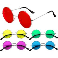 Round Lens Sunglasses Mens Women Circle Ozzy Hippie Driving Polarized Sunglasses
