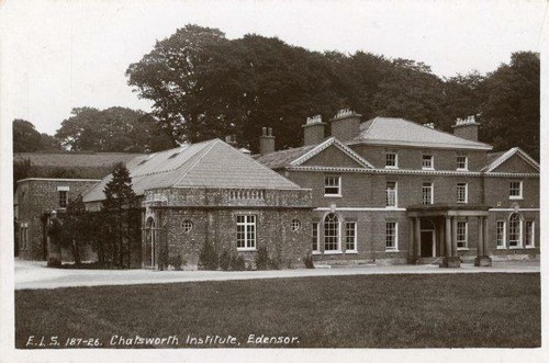 Real photo postcard chatsworth - postcard,