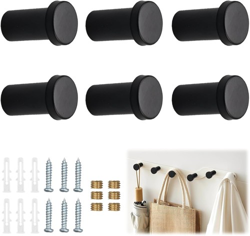 Pieces black wall hooks - pieces,