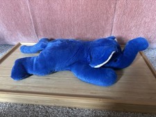 Ty Beanies Peanut The Royal Blue Elephant Plush Toy Vintage 90s