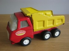 Vintage Small Red & Yellow Tonka Tipper Truck - 1970's