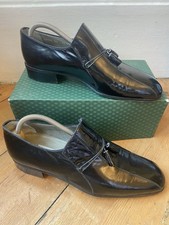 Moreschi Of Italy Mens Vintage Patent Leather Tassle Smart Shoes Size 9.5 Js1