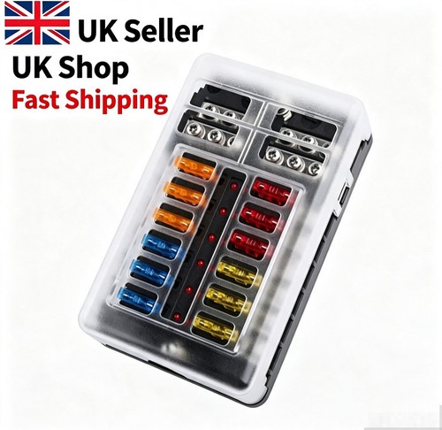 Way blade fuse box - 12,
