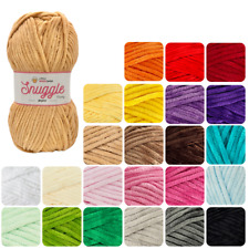 LittleWoolShop Snuggle Puff Chunky Chenille 100g Soft Knitting Crochet Yarn