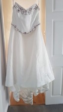 Augusta Jones 2 piece Satin wedding dress. Corset top size 22.  Skirt size 20
