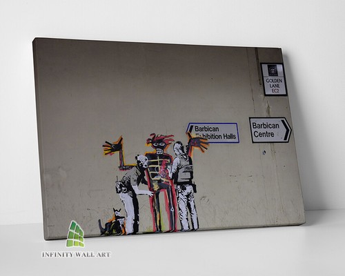 Banksy barbican graffiti - barbican,