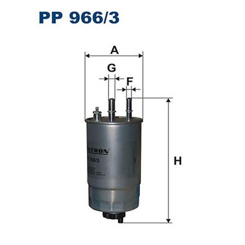 Fuel filter filtron 966 - filtron, 966/3