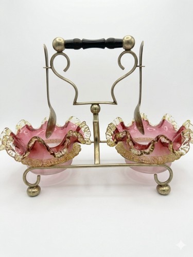 Rare victorian cranberry and - victorian,