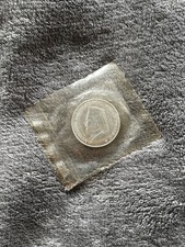 1974 CYPRUS Archbishop President Makarios III Eagle Antique Silver Medal i83683