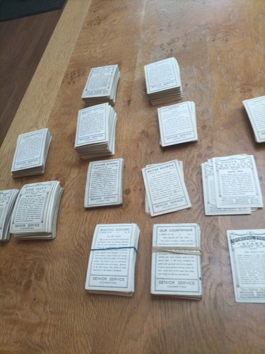 Senior service cigarette cards - senior,