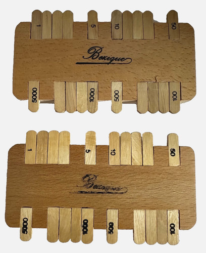 Two vintage wooden - two, bézique