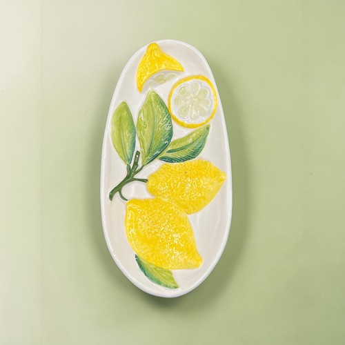 Majolica vintage italian lemon - vintage,
