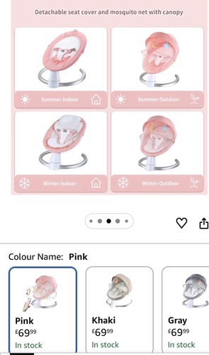 Baby pink bouncer electrical - bouncer,