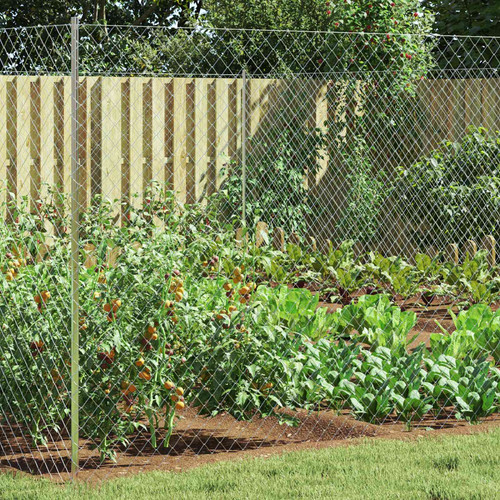 Chain link fence galvanised - fence,