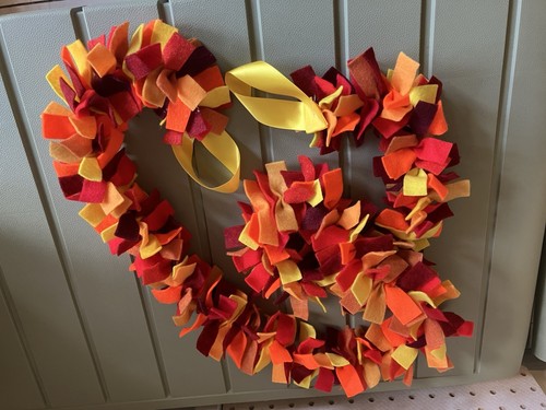 Handmade felt confetti garland - felt,