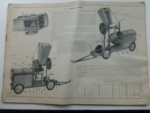 Vintage meccano instructions - meccano,