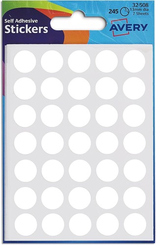 245 avery white round - white,