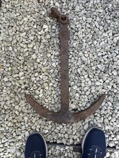 Antique Small Boat Anchor 1900s Well Aged Worn-Would make A Great Display Piece.