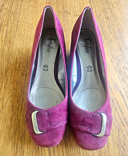 Footglove purple suede - suede, court