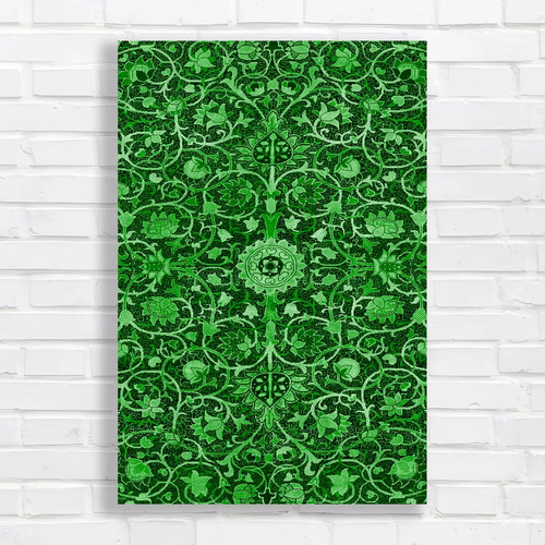 Ornate floral tapestry green - ornate,