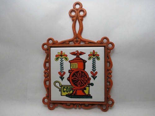 Vtg wall hanging trivet rustic - vtg,