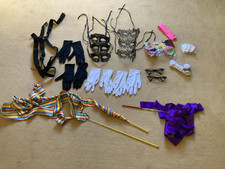 dance costume accessories - masks, gloves, twirling ribbons