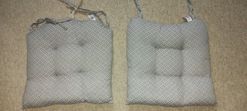 Two next chair cushions grey - two,