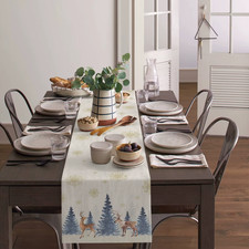 Christmas Table Runner - Blue