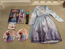 Disney Frozen Bundle - Drees, Book, Game, Plates, Kristoff Doll