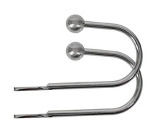 Curtain Hold Backs 2 x  Metal