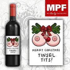 Funny CHRISTMAS Tinsel Wine
