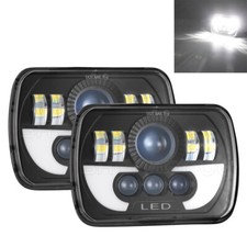 Pair 7x6" 5X7" LED Headlights