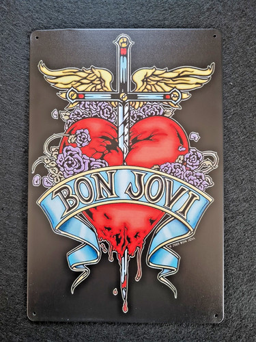 Retro metal sign 30cms x - sign,