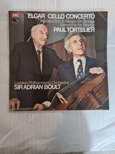 Elgar Cello Concerto Paul Tortelier Vinyl LP 1973 VG/VG