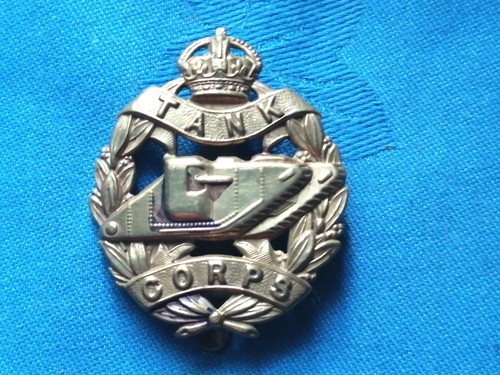The tank corp cap badge - the,