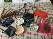 Job Lot 12 Handbags Tula Zara Vintage leather Cath Kidson pip & Squeak Garey