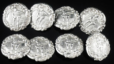 Sterling Silver Large Buttons